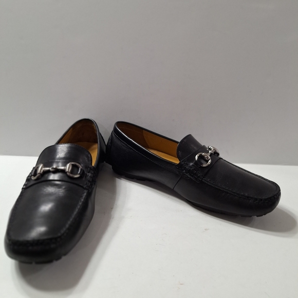 Cole Haan Men's Black Buckle Leather Careerwear Preppy Slip On Loafers Size 8.5 - Picture 5 of 13